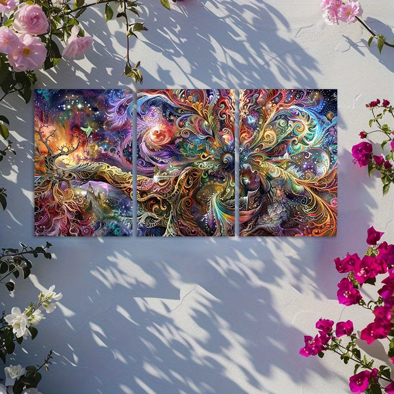3pcs Oil Painting Lying on the Lawn Wall Art Set Canvas Framed 60x90cm - High Quality Print 100% Australian Made Wall Canvas Ready to Hang