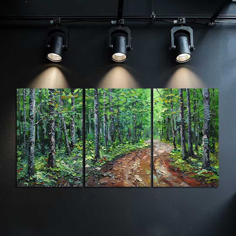 3pcs The Muddy Road Carries Our Footsteps Wall Art Set Canvas Framed 40x60cm - High Quality Print 100% Australian Made Wall Canvas Ready to Hang