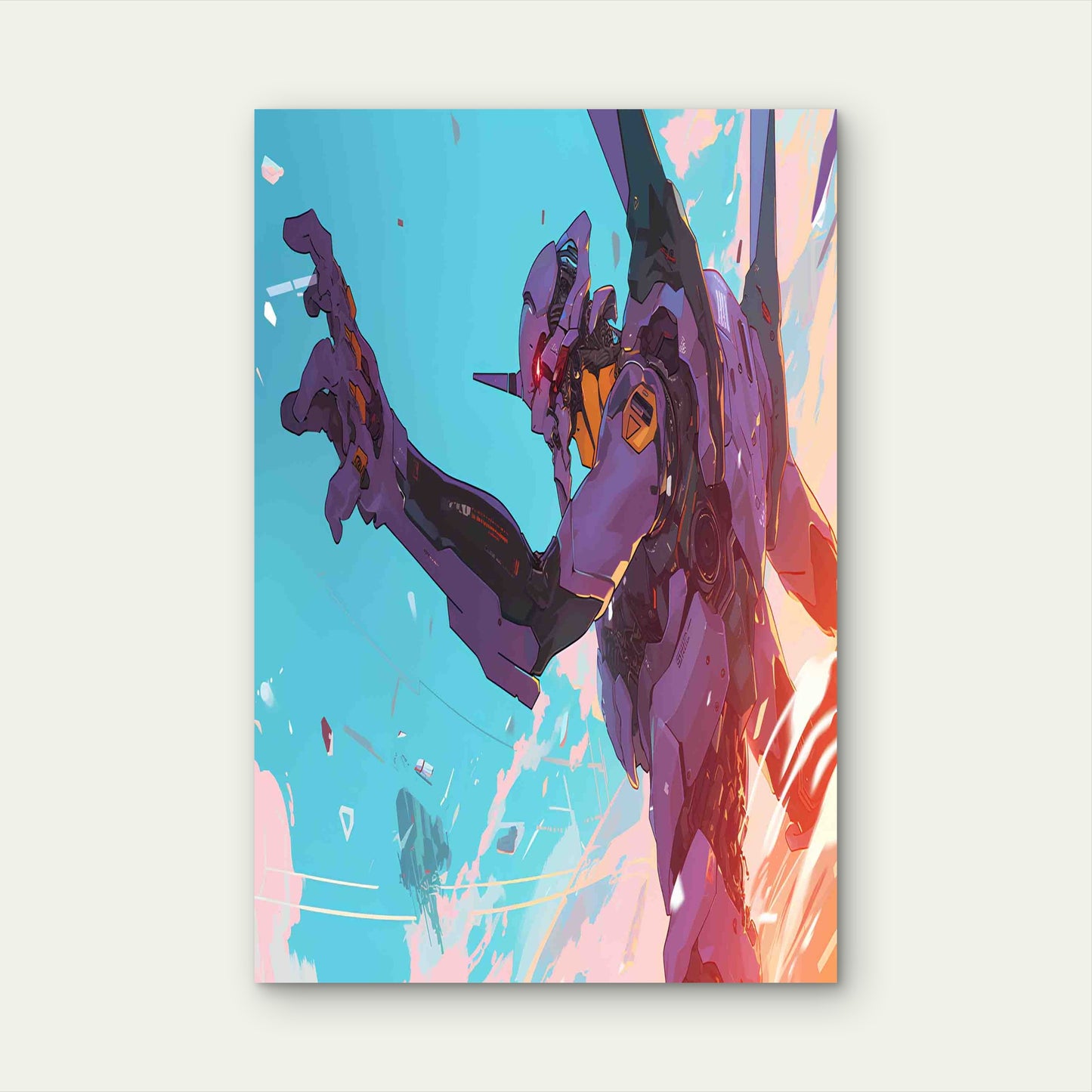 Evangelion Unit-01 Metal Print Ready to Hang