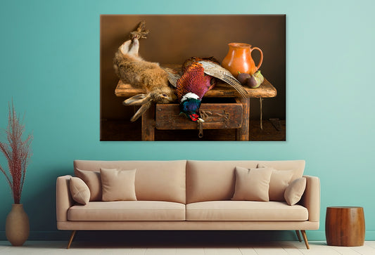Hunting Still Life Pheasant  Wall Art Decor 100% Australian Made