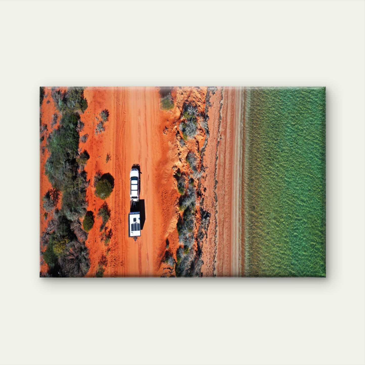 Vehicle Towing Caravan Shark Bay Wall Art Decor 100% Australian Made