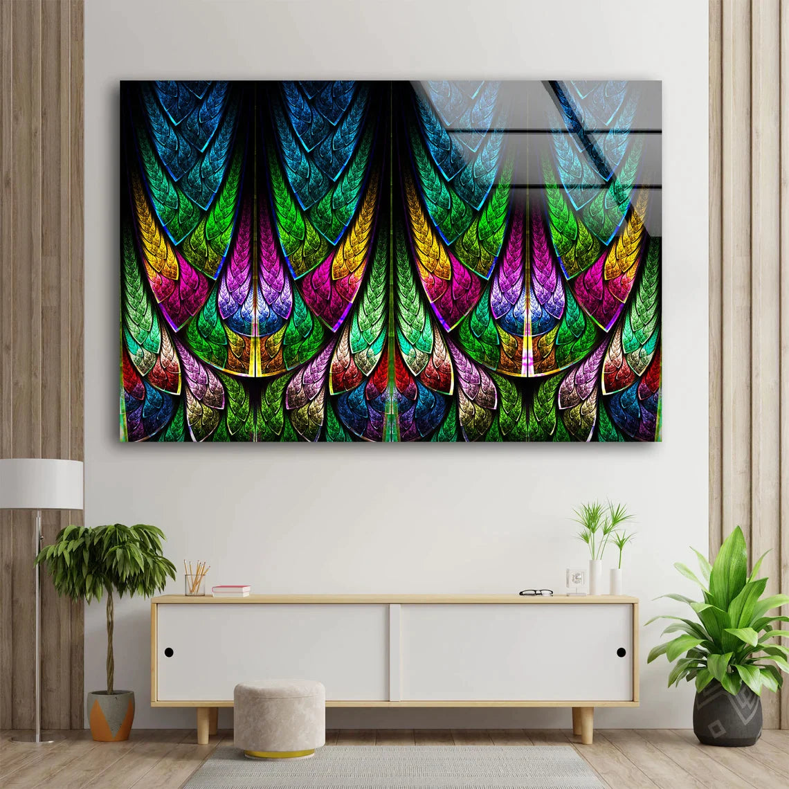 Abstract Fractal Design UV Direct Aluminum Print Australian Made Quality