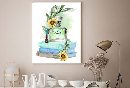 Sunflower Green Colored Perfume Design Home Decor Premium Quality Poster Print Choose Your Sizes