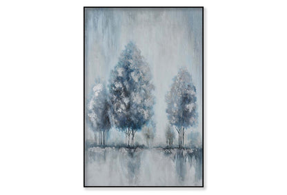 Lake Blue, Reflection, Grove Paint Wall Art Limited Edition High Quality Print