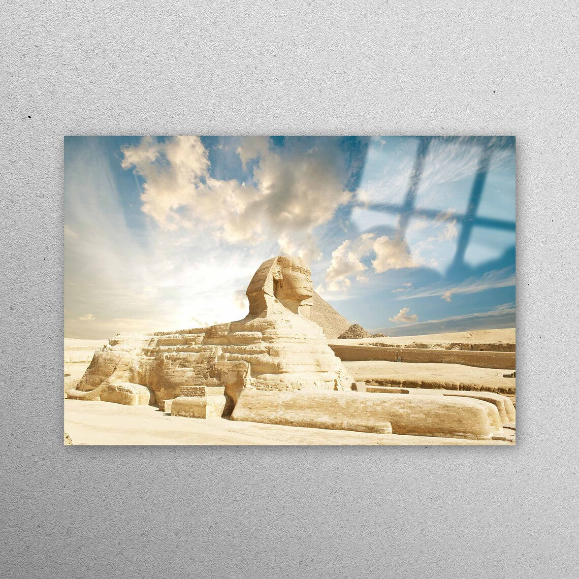 Sky Giza View Acrylic Glass Print Tempered Glass Wall Art 100% Made in Australia Ready to Hang