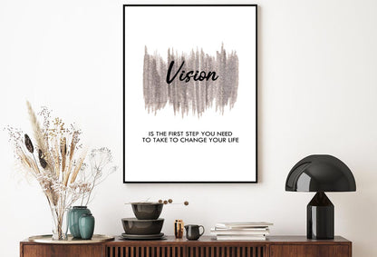 Vision Quote Home Decor Premium Quality Poster Print Choose Your Sizes