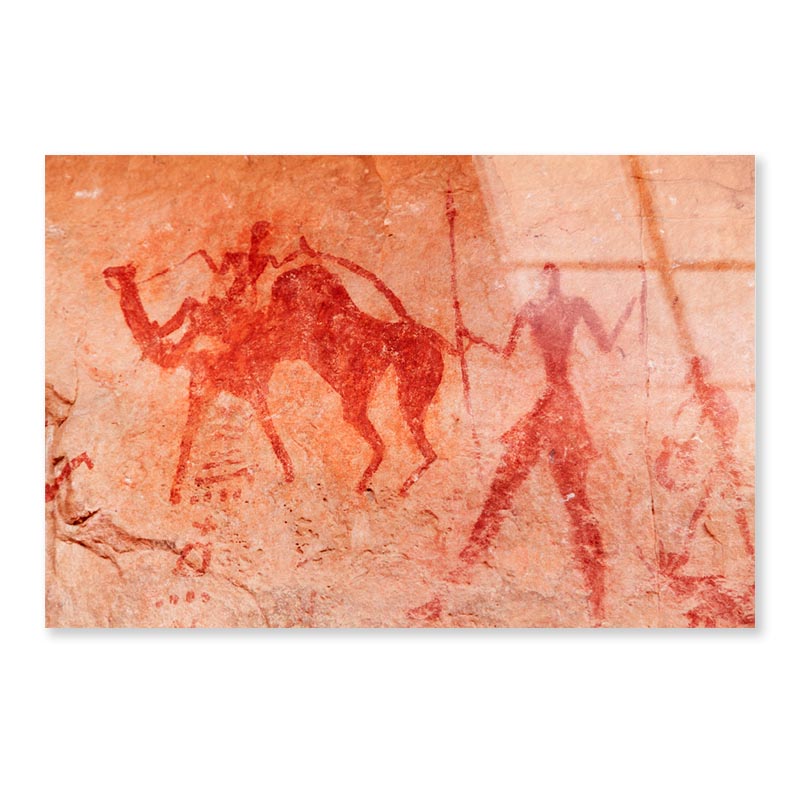 Famous Prehistoric Rock Paintings of Tassili N'Ajjer, Algeria Acrylic Glass Print Tempered Glass Wall Art 100% Made in Australia Ready to Hang