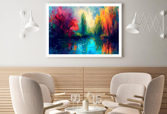 Colorful Abstract Oil Painting Home Decor Premium Quality Poster Print Choose Your Sizes