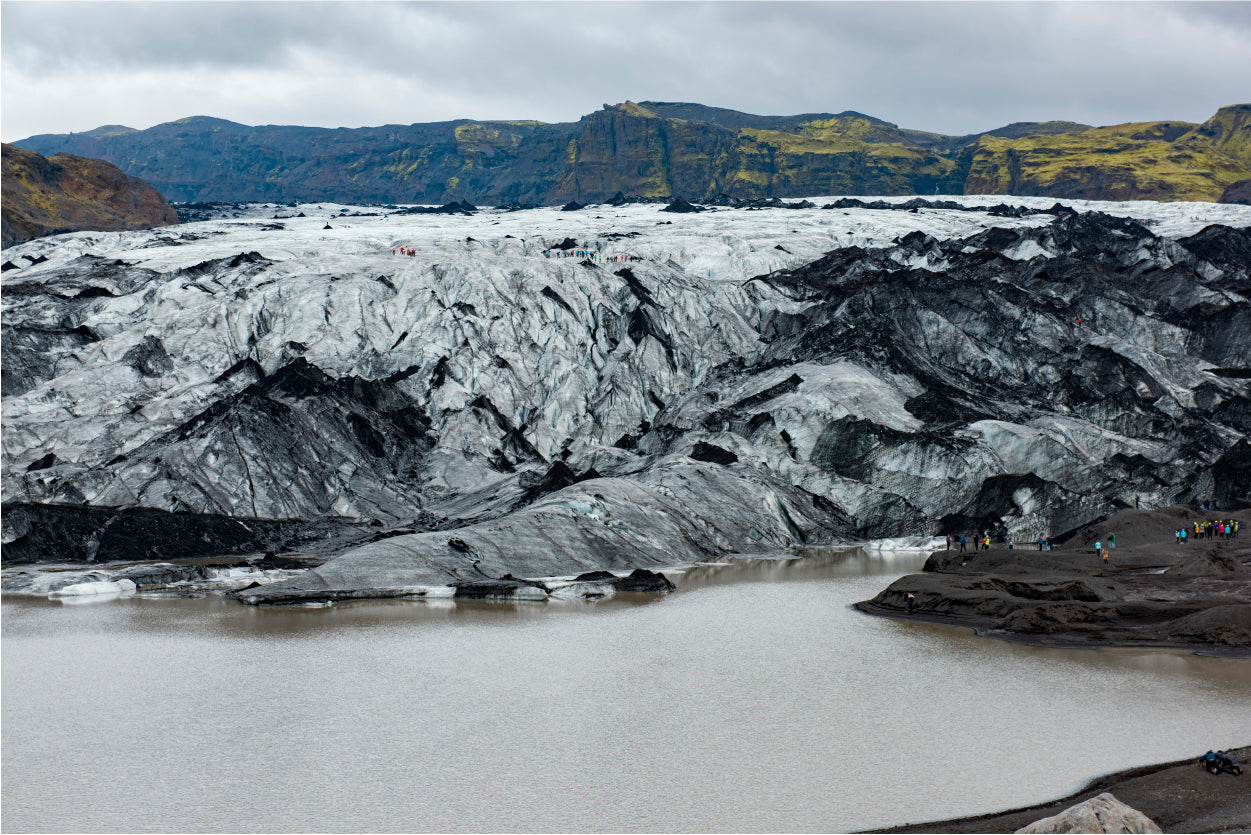 Glacier Melting Into a Lake Home Decor Premium Quality Poster Print Choose Your Sizes