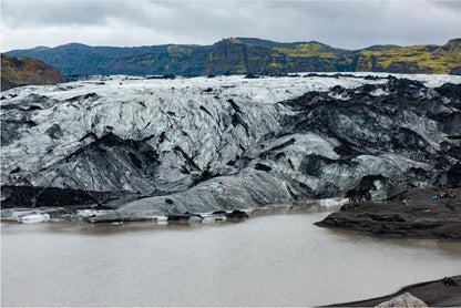 Glacier Melting Into a Lake Home Decor Premium Quality Poster Print Choose Your Sizes