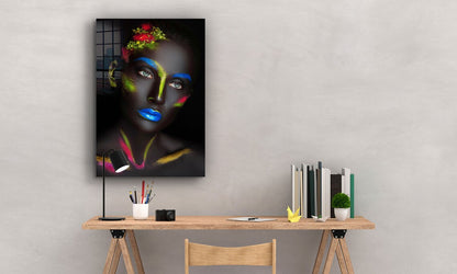 Colorful Woman Abstract UV Direct Aluminum Print Australian Made Quality