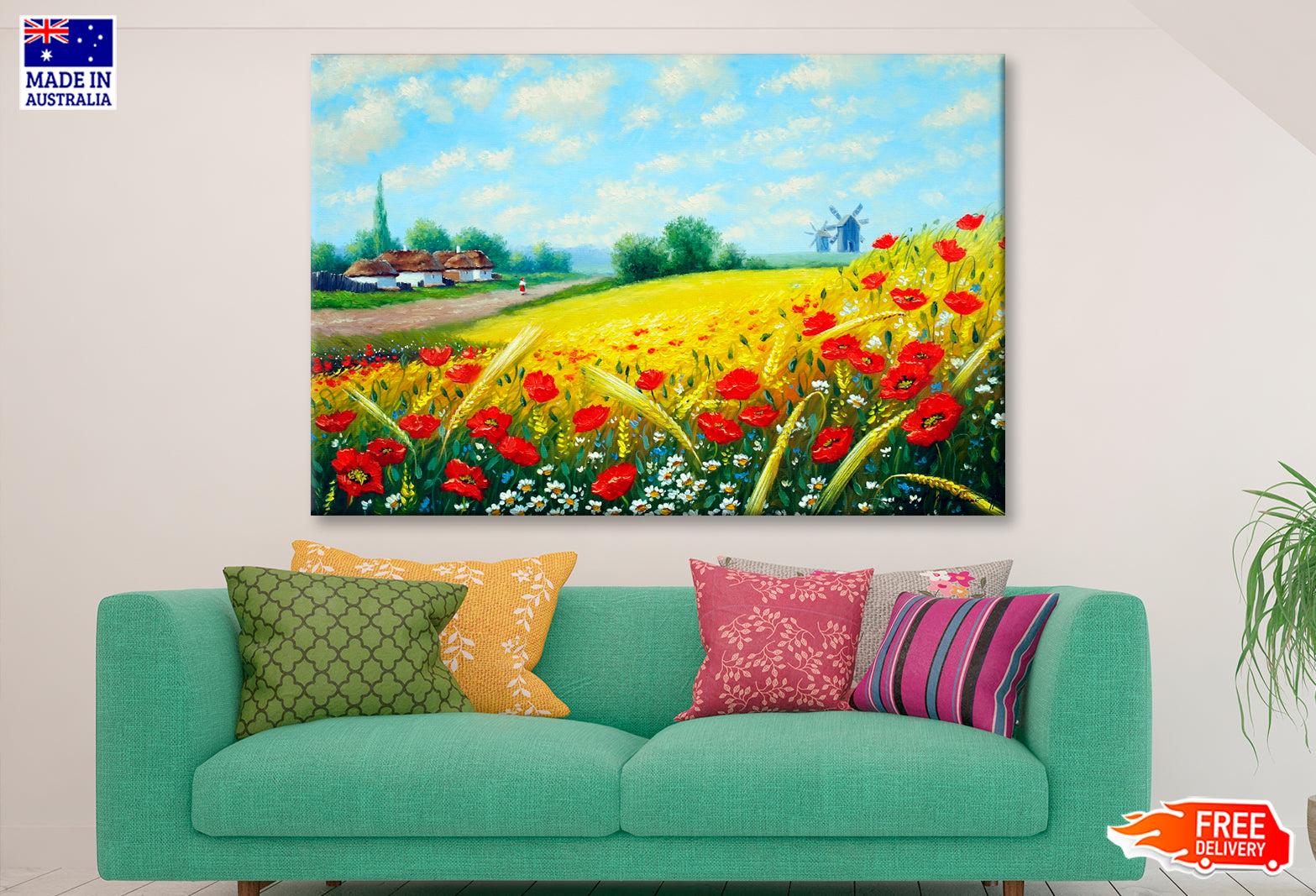 Village In Ukraine Oil Painting Wall Art Limited Edition High Quality Print