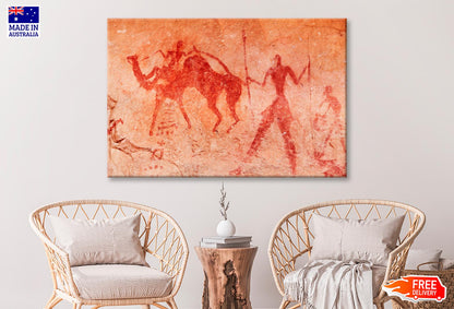 Famous Prehistoric Rock Paintings of Tassili N'Ajjer, Algeria Wall Art Decor 100% Australian Made