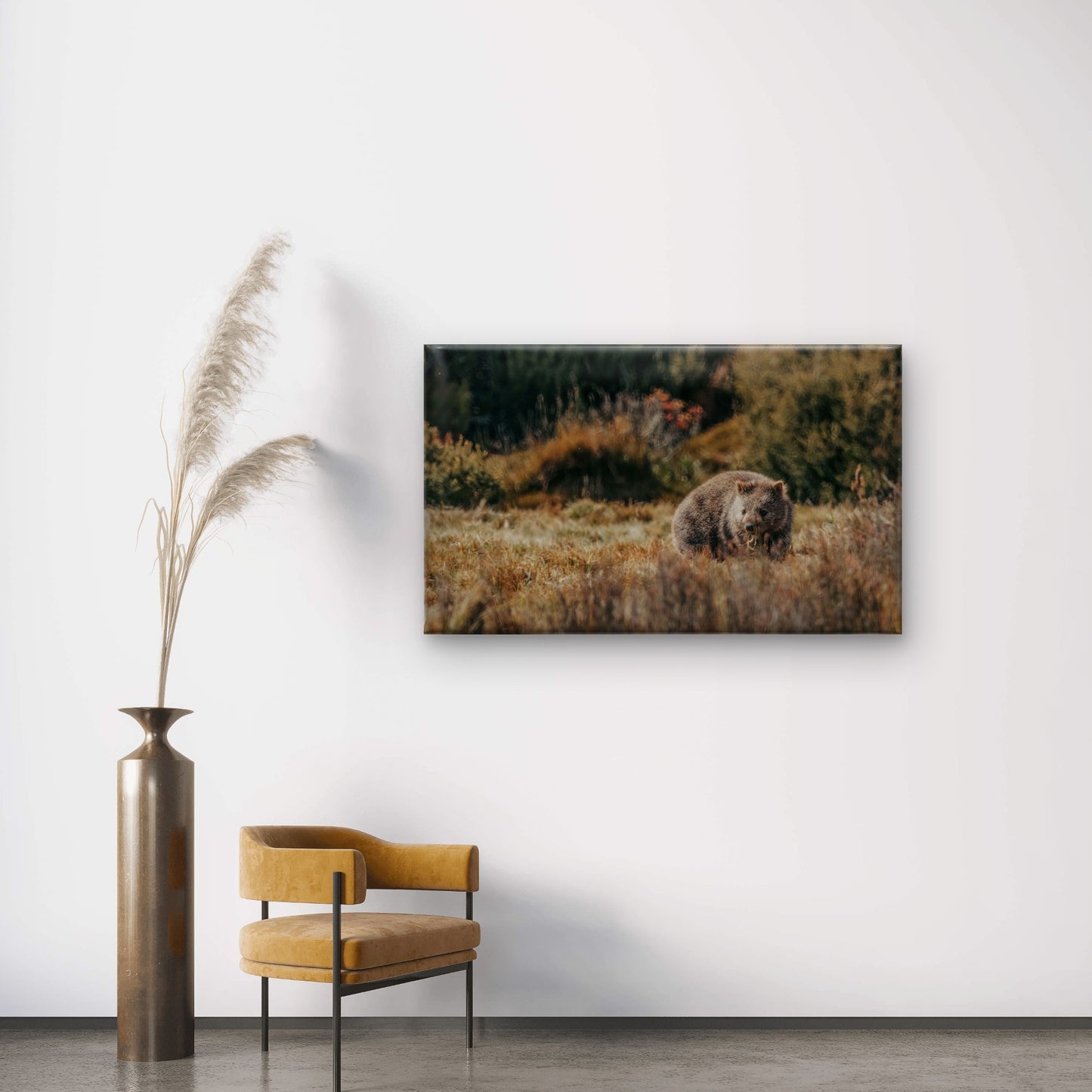 Wombat Cradle Mountain Wall Art Decor 100% Australian Made