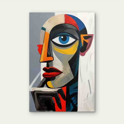 Retro Portrait Gallery Metal Print Ready to Hang