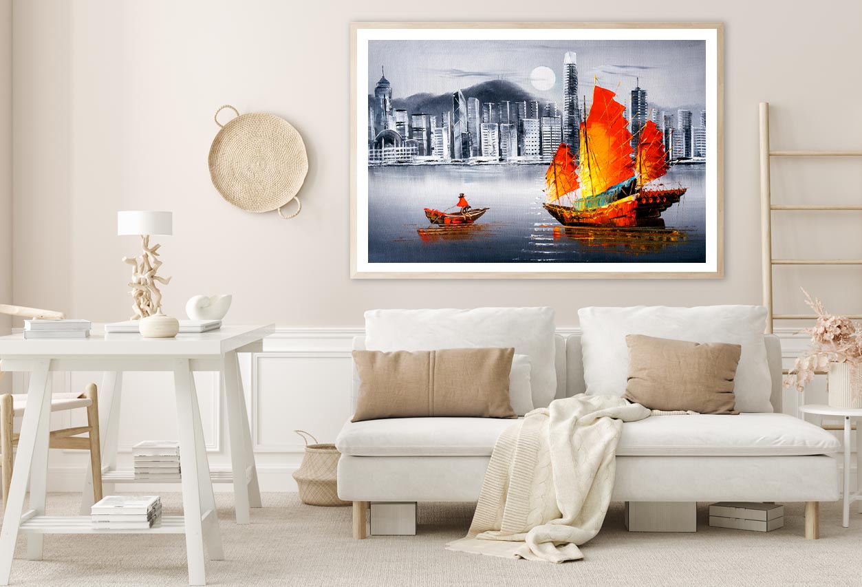 Victoria Harbor, Hong Kong Home Decor Premium Quality Poster Print Choose Your Sizes