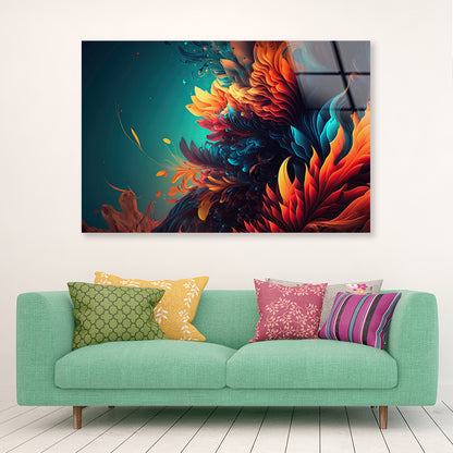 A Reef Underwater Pattern Acrylic Glass Print Tempered Glass Wall Art 100% Made in Australia Ready to Hang