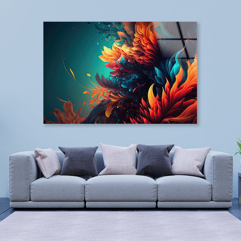 A Reef Underwater Pattern Acrylic Glass Print Tempered Glass Wall Art 100% Made in Australia Ready to Hang