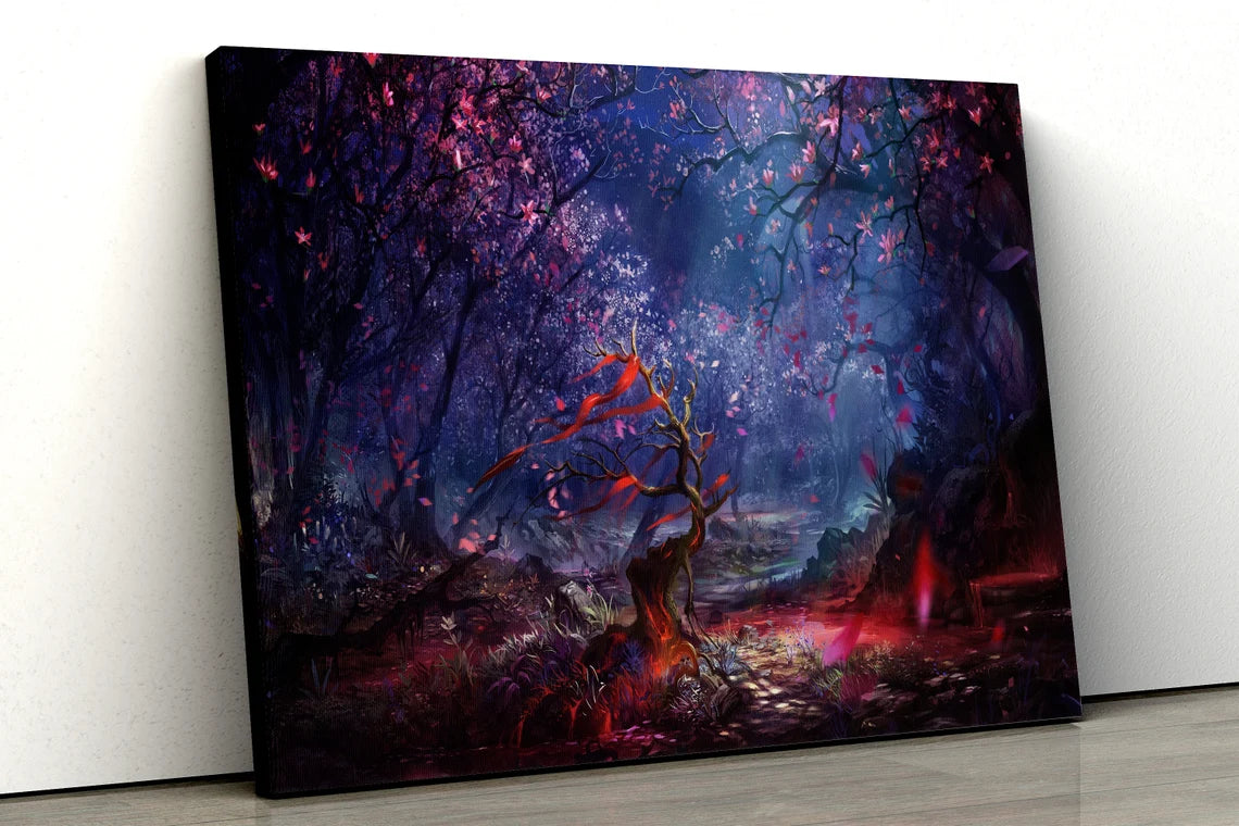 Fantasy Forest trees fairytale UV Direct Aluminum Print Australian Made Quality