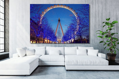 London Eye Acrylic Glass Print Tempered Glass Wall Art 100% Made in Australia Ready to Hang