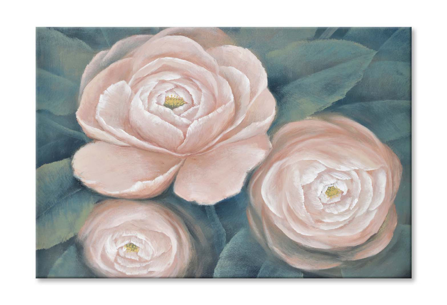 Pink Flowers, Modern Style Wall Art Limited Edition High Quality Print