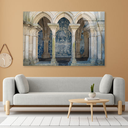 A Building with Pillars Architecture Acrylic Glass Print Tempered Glass Wall Art 100% Made in Australia Ready to Hang