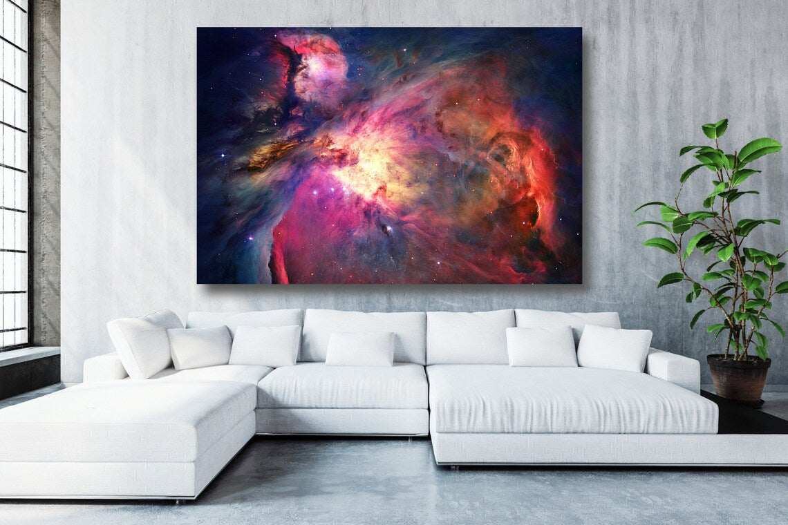 Orion Nebula Acrylic Glass Print Tempered Glass Wall Art 100% Made in Australia Ready to Hang