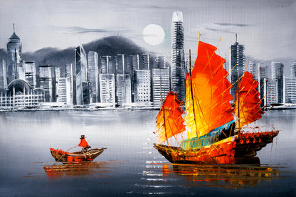 Victoria Harbor, Hong Kong Home Decor Premium Quality Poster Print Choose Your Sizes