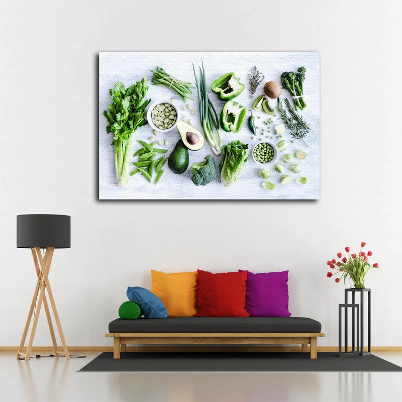 Vegetables on Table UV Direct Aluminum Print Australian Made Quality