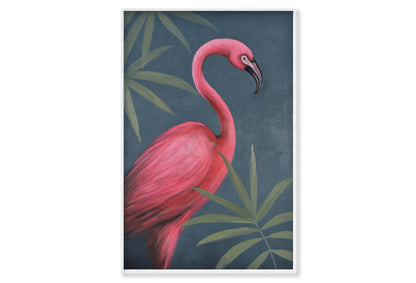 A Flamingo, Animal, Water Plant, Red Wall Art Limited Edition High Quality Print