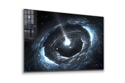 Black Hole Abstract UV Direct Aluminum Print Australian Made Quality