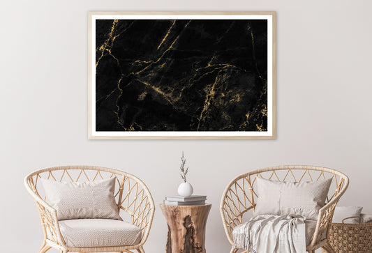 Black And Gold Marble Texture Home Decor Premium Quality Poster Print Choose Your Sizes