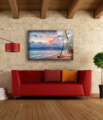 Sea Sunset Scenery UV Direct Aluminum Print Australian Made Quality