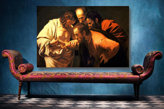 Caravaggio, The Incredulity of Saint Thomas UV Direct Aluminum Print Australian Made Quality