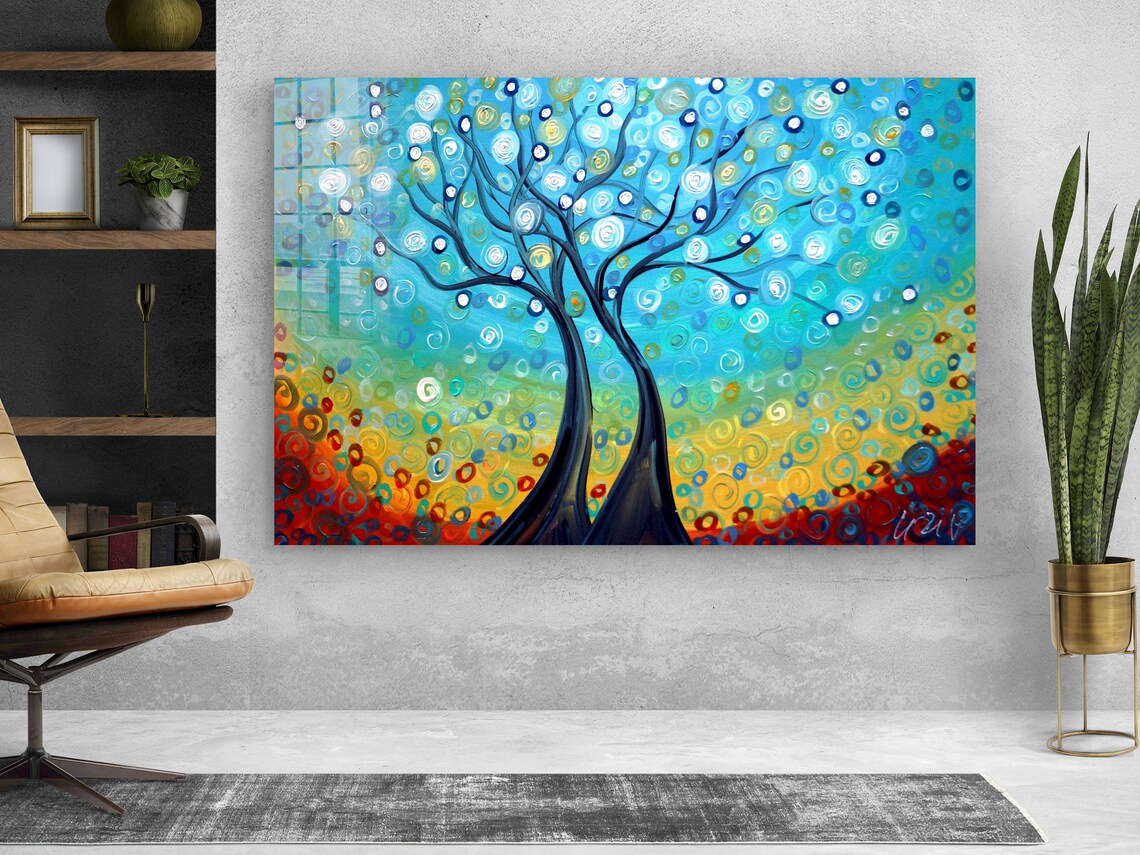 Colorful Tree Digital UV Direct Aluminum Print Australian Made Quality