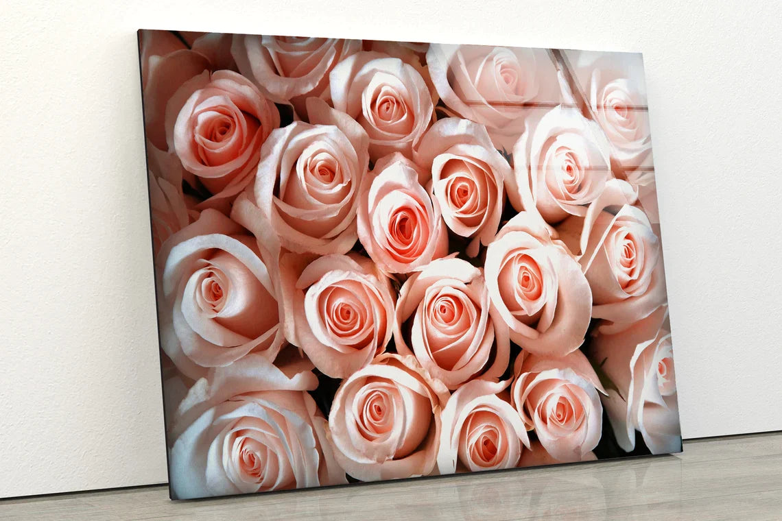 Rose Flower Bouquet UV Direct Aluminum Print Australian Made Quality