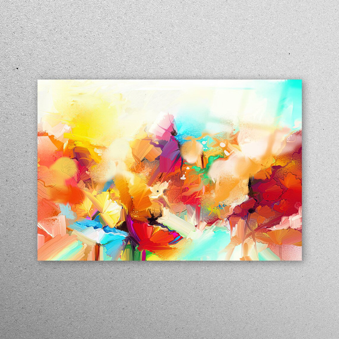 Mural Colorful Painting Acrylic Glass Print Tempered Glass Wall Art 100% Made in Australia Ready to Hang