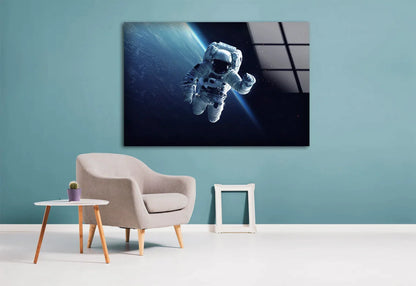 Astronaut in Space UV Direct Aluminum Print Australian Made Quality