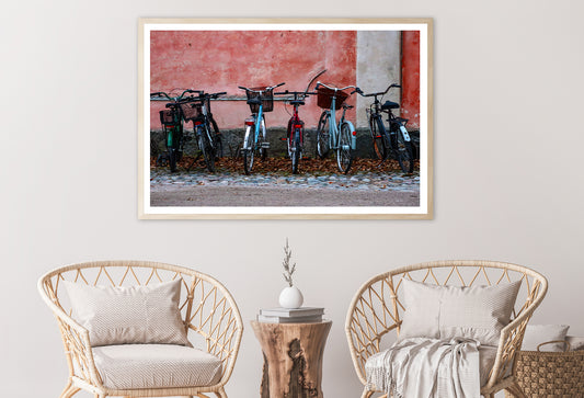 Parked Vintage Helsinki Bicycle Home Decor Premium Quality Poster Print Choose Your Sizes