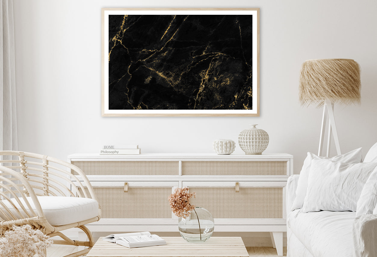 Black And Gold Marble Texture Home Decor Premium Quality Poster Print Choose Your Sizes