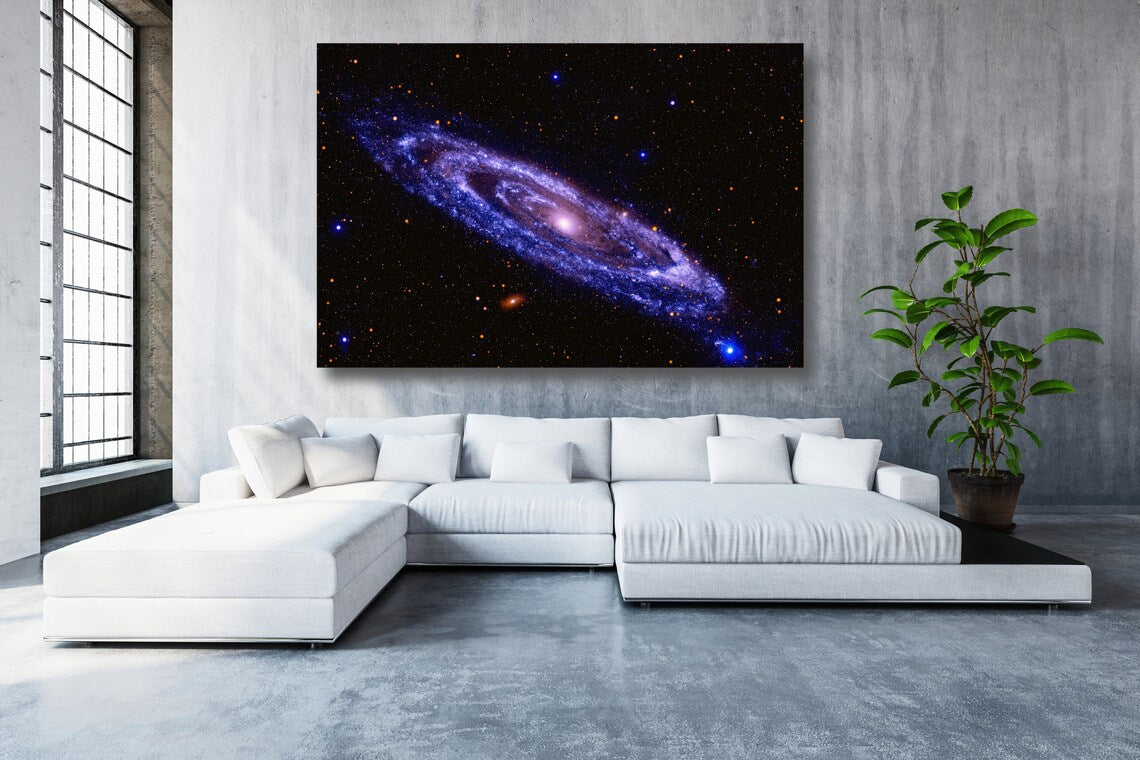 Andromeda Galaxy UV Direct Aluminum Print Australian Made Quality