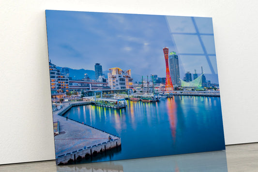 Port Of Kobe in Japan Acrylic Glass Print Tempered Glass Wall Art 100% Made in Australia Ready to Hang