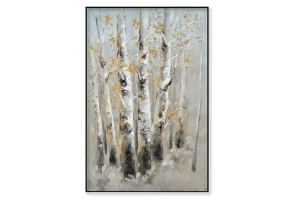 Forest, Autumn Scenery, Tree Trunks Wall Art Limited Edition High Quality Print