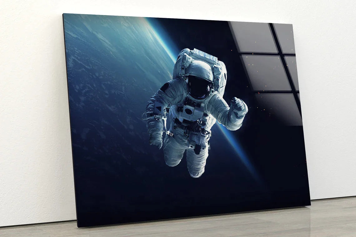 Astronaut in Space UV Direct Aluminum Print Australian Made Quality