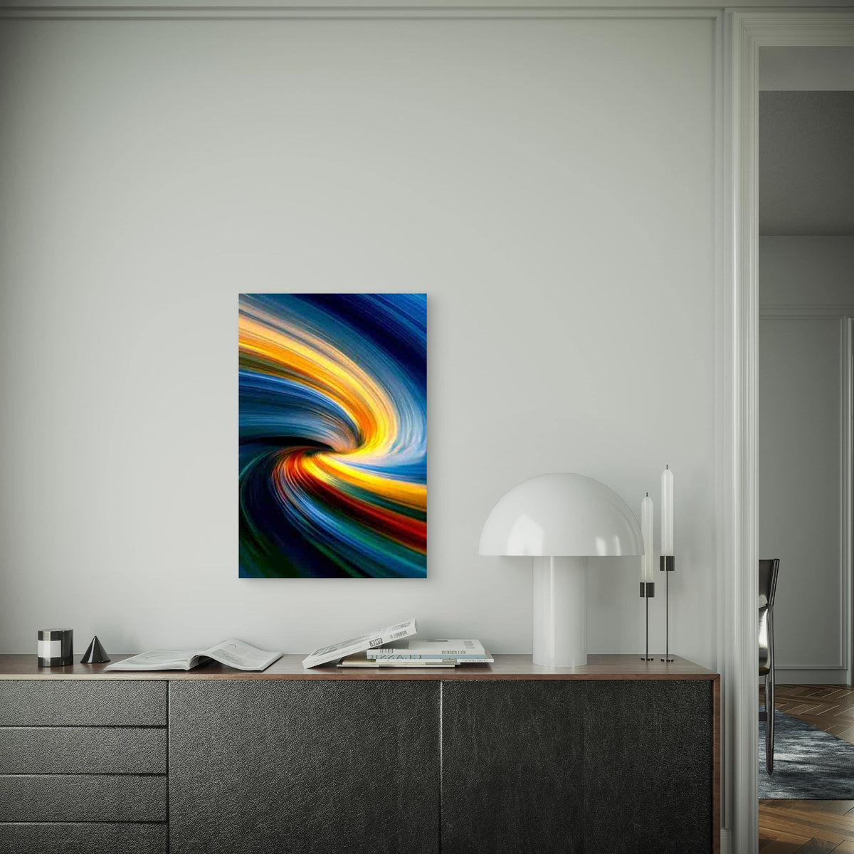 Vibrant Colors And Motion Blur Metal Print Ready to Hang