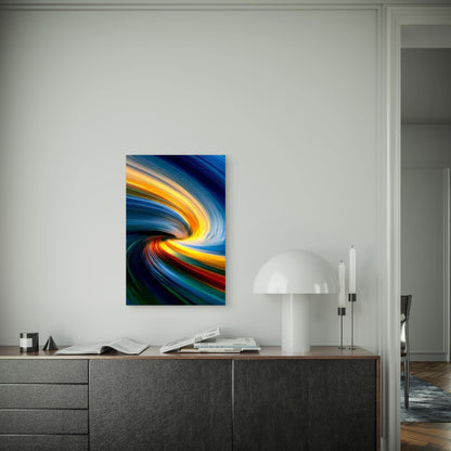 Vibrant Colors And Motion Blur Metal Print Ready to Hang