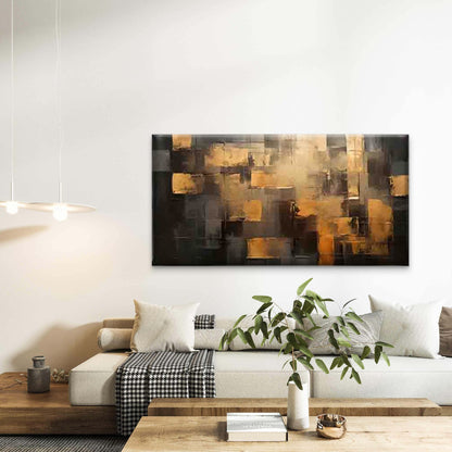 Abstract Geometric Pattern Wall Art Canvas Office Home Room Framed 120x60cm