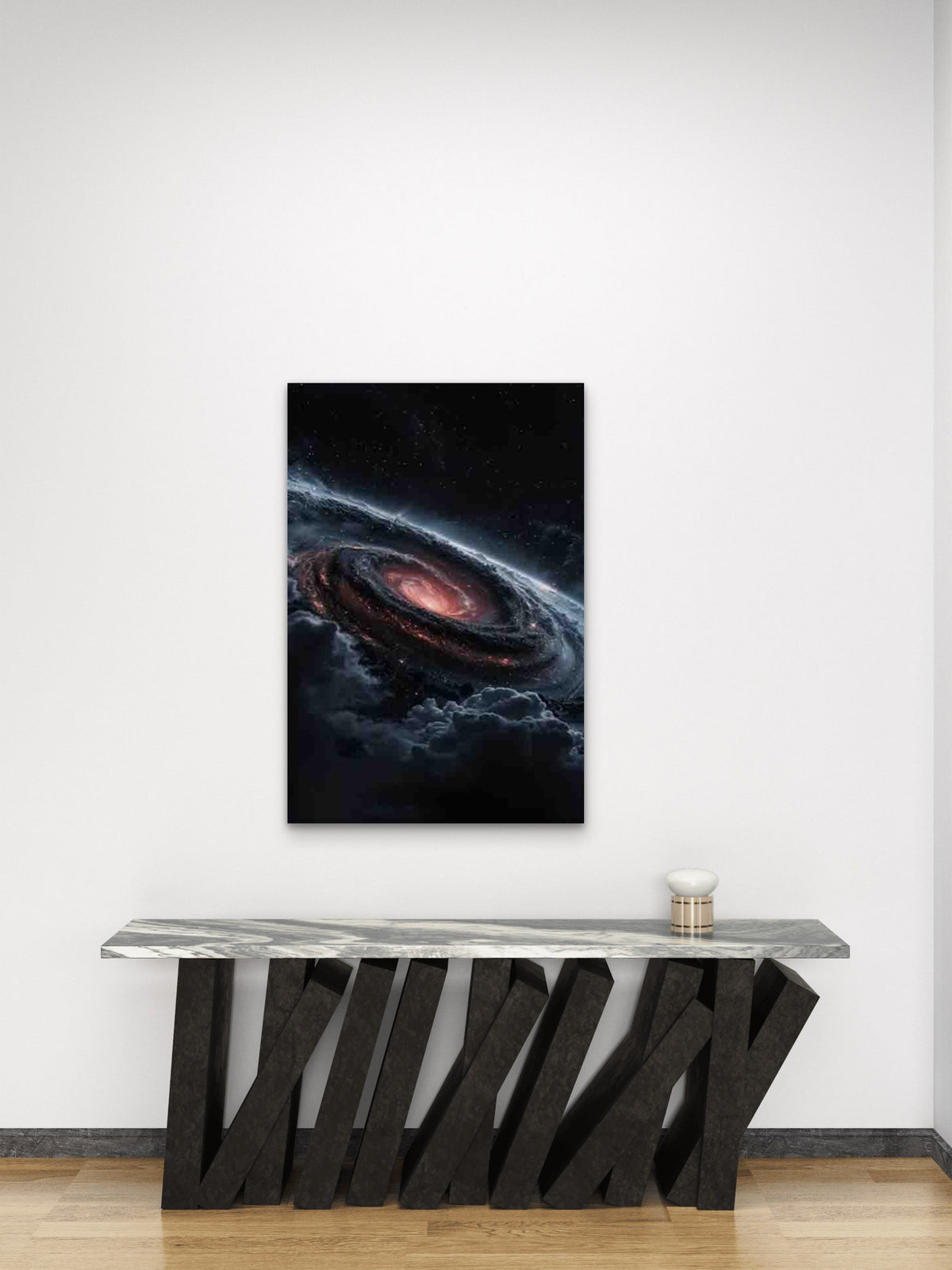Galactic Spiral Vortex 60x90cm Metal Print Ready to Hang