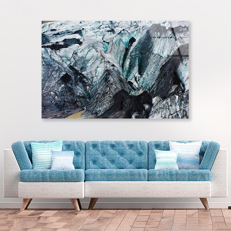 Iceland Glacier Acrylic Glass Print Tempered Glass Wall Art 100% Made in Australia Ready to Hang