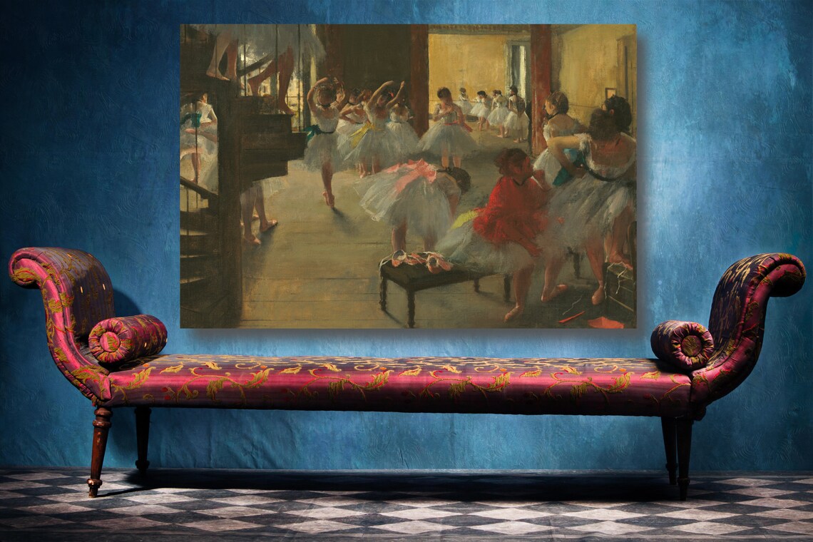 Edgar Degas, The Dance Class UV Direct Aluminum Print Australian Made Quality